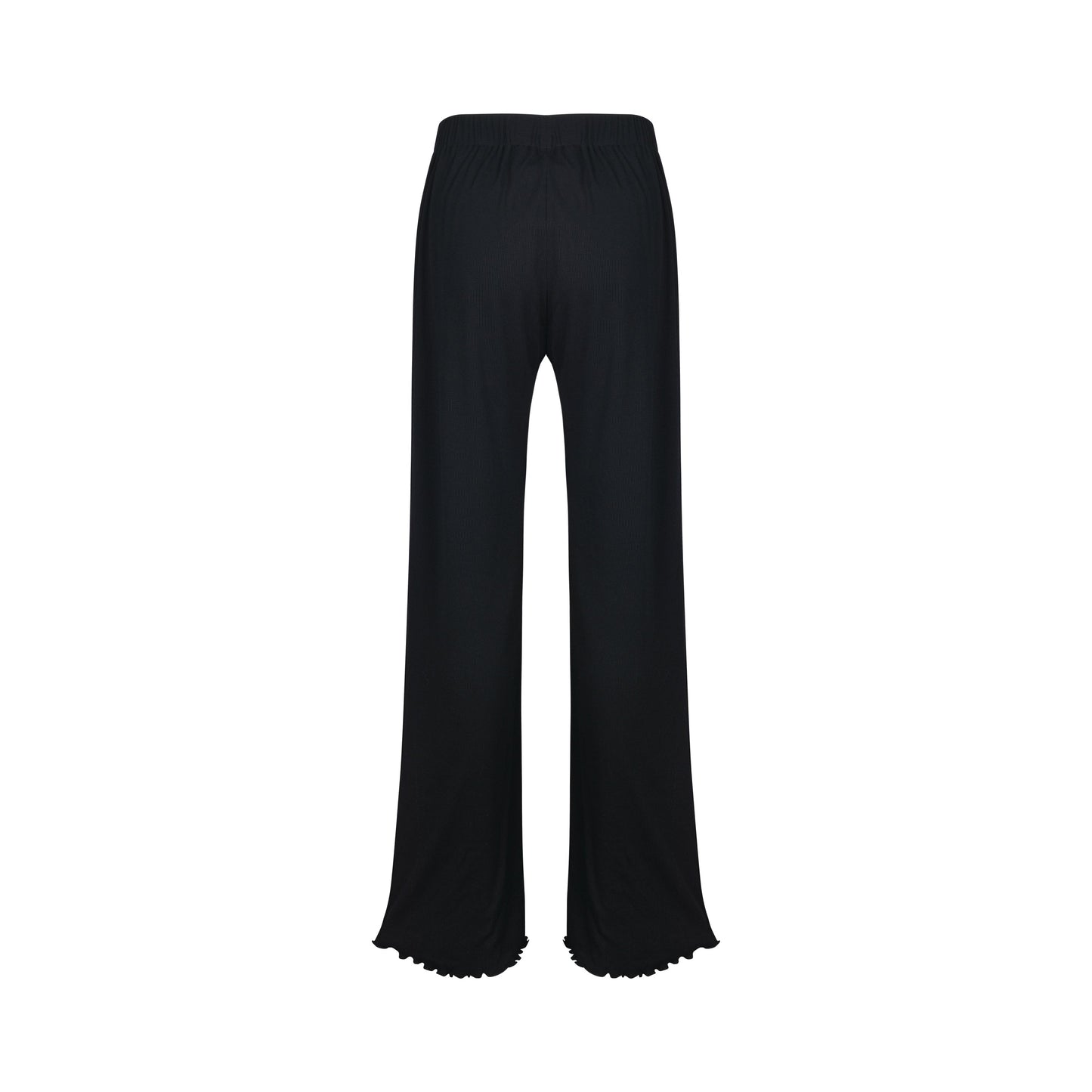 Trendy fashion pants woman in high waist fit, stylish ribbed flare pants for women, elegant Bali-made trousers, comfortable viscose blend pants, fashionable women's flare bottoms