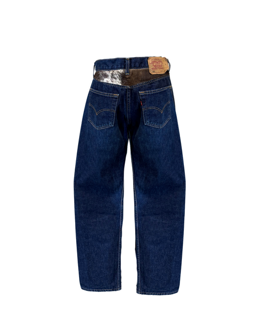UPCYCLED Levi's cow leather dark blue
