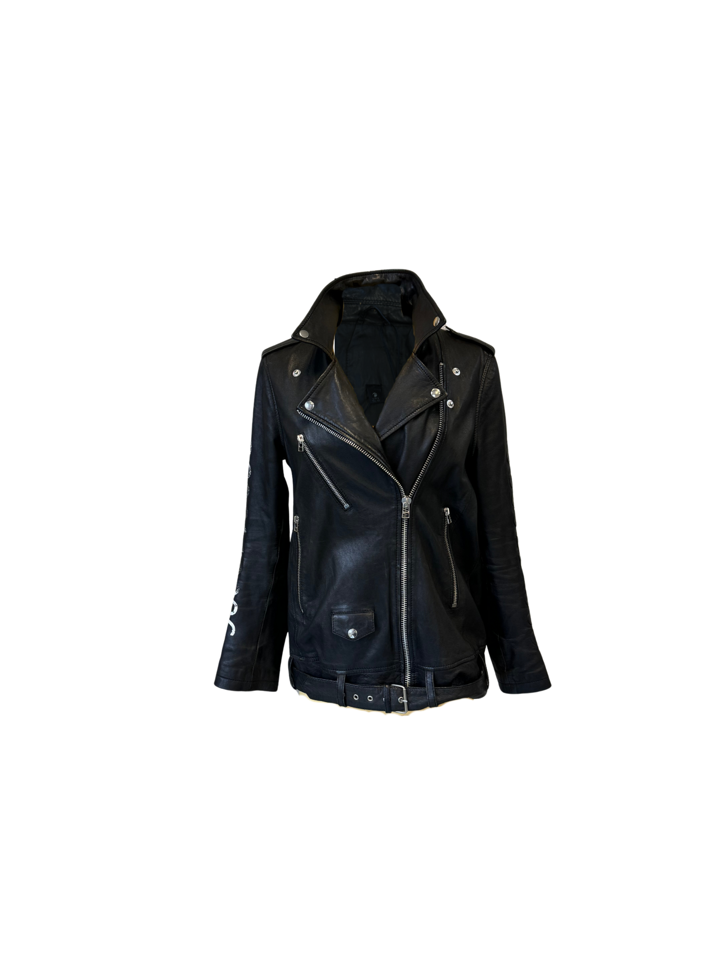 UPCYCLED leather jacket with cow leather – SESE UPCYCLED leather jacket with cow leather – SESE